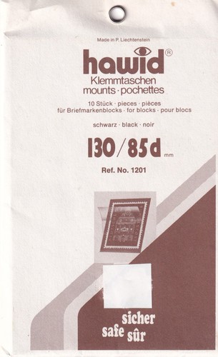 Hawid stamp mounts black 130mm - stamp,