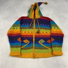 Vintage Knitted Hoodie Bright