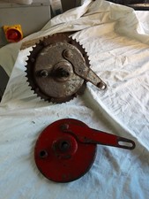 BSA Bantam D7 D10 Rear Hub with brake shoes and spare backplate,