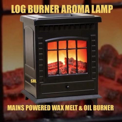 Log burner design - aroma, wax
