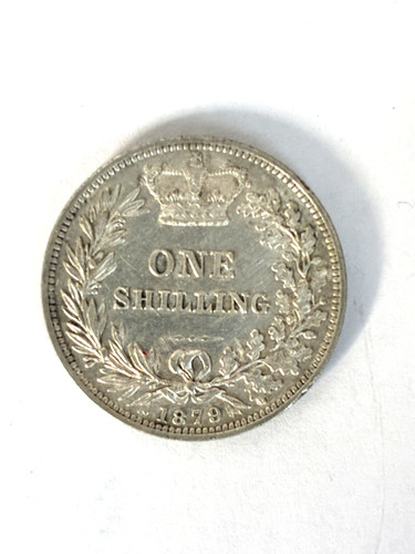 1879 victoria silver shilling - victoria,