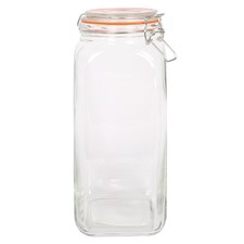 Square Glass Storage Jar