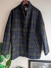 Lee Wool Blend Plaid Check Pea