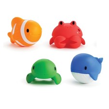Munchkin Bath Squirters Ocean Buddies 4-Pack Safe Water Toys for Baby Bath Time