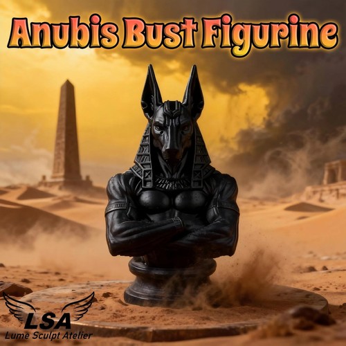 Anubis bust figurine ancient - anubis,