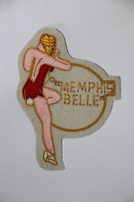 US MEMPHIS BELLE NOSE ART A2 JACKET PATCH 8TH AAF WW2 BULLION WIRE
