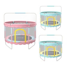 Indoor & Outdoor Toddler Trampoline Child Kids Round Jumping Mat with Enclosure