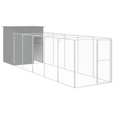 vidaXL Dog House with Run