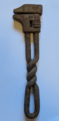 Antique twisted wire handle - antique,