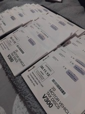 UK Book Of 20 Unused Tax Discs