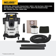 DeWalt DXV25SA Corded Wet &