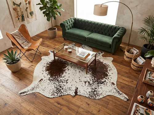 Genuine cowhide rug large - rug,