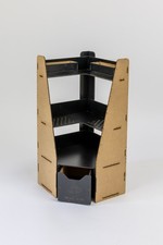 Desktop hobby organiser corner