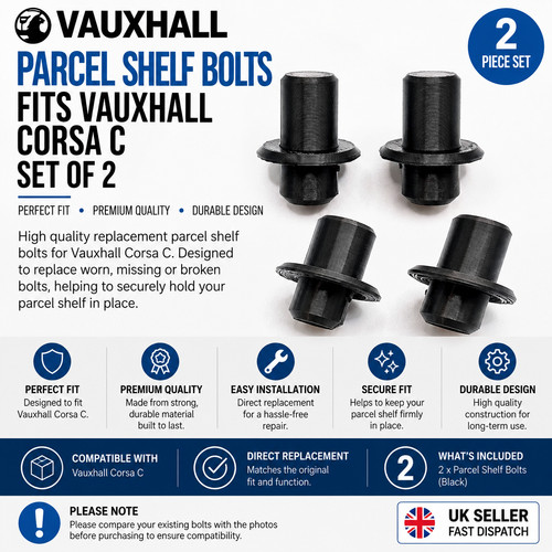 Parcel shelf bolts fits - parcel,