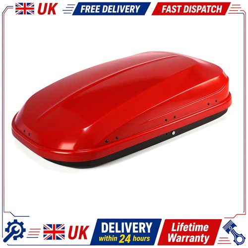 Red car roof - box, hard