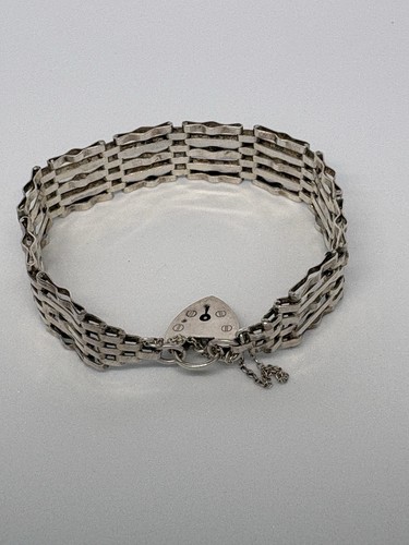 Sterling silver gate link - sterling,