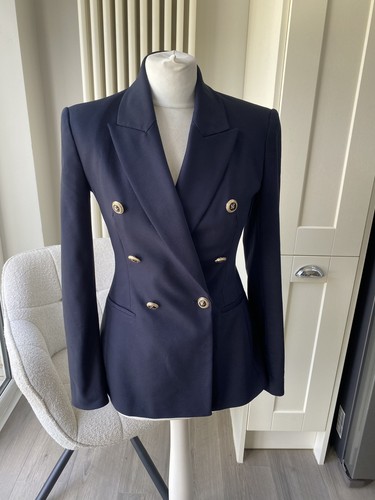 Zara navy blue - fitted, blazer