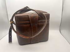 Vintage DIAMOND EL-2 Camera Gadget Shoulder Bag Brown Faux Leather Hard Side USA