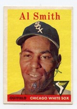 AL SMITH Signed 1958 Topps