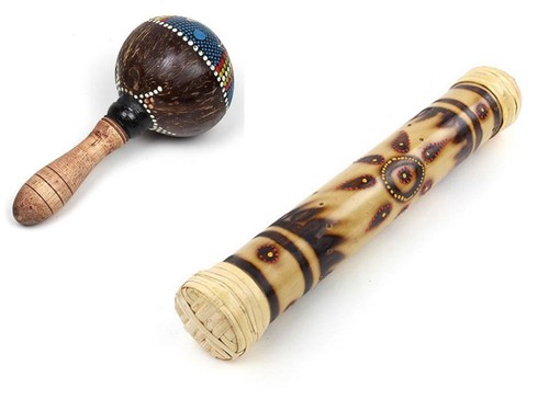 Rainstick shaker painted - shaker,