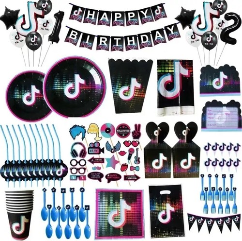 Tiktok theme kids birthday - tiktok,