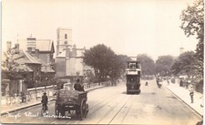 Lewisham. High Street in Perkins & Sons Series. Tram to Westminster & Brick Cart