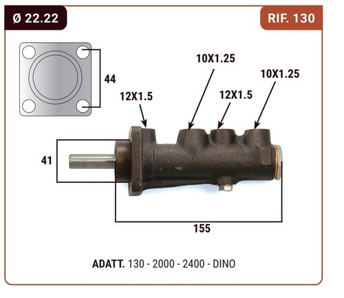 Brake pump fiat 130 - fiat,