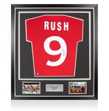 Framed Ian Rush Signed Liverpool Shirt - 1984, Number 9  - Premium Autograph