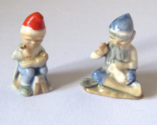 Vintage wade whimsies gnome - whimsies, x2