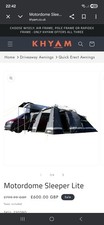 Khyam quick erect motordome - khyam,