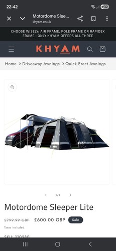 Khyam quick erect motordome - quick,