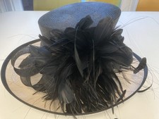Black & Beige Wedding Hat