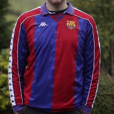 1992/95 Barcelona Home Shirt by Kappa.Size: XL