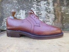 JOSEPH CHEANEY DERBY VINTAGE BROWN TAN LEATHER UK7 MENS MOLTON