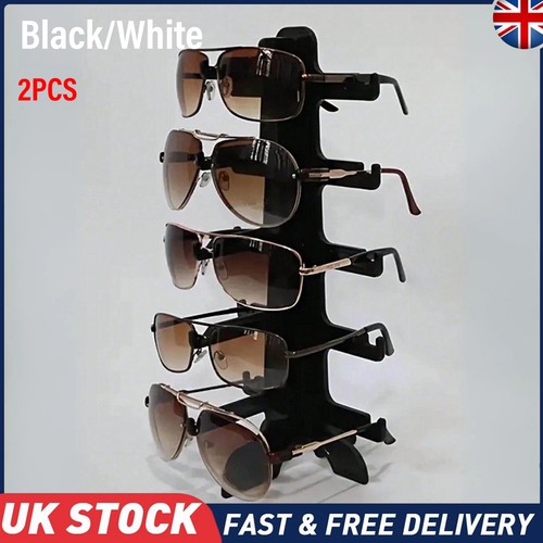 2pc white sunglasses stand - white,