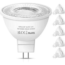 Nottac MR16 LED Bulbs, 12V 5W