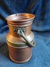 Vintage copper and brass novelty milk churn. Made by Jean-Paul THIVENOT  