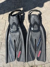 TUSA X Pert Zoom Split Fins Size M/ML (Eur 40-44) Black Very Good Condition 