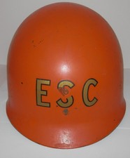 WWII US Orange M1 Helmet Liner