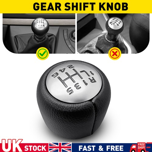 Gear knob black silver speed - silver, 6