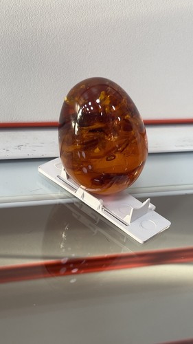 Chinese amber egg - amber, size