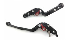 Black Red Flip Up levers Pair