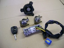 PEUGEOT 206 DOOR LOCK IGNITION BARREL PETROL TANK CAP KEY TRANSPONDER SET