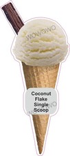 Ice cream van sticker Coconut