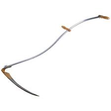 LONG FOLDING SCYTHE LIGHTWEIGHT STRONG 140CM HANDLE 60CM BLADE GRASS WEED CUTTER