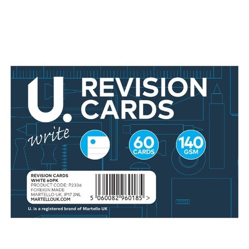 The revision cards - u.®,
