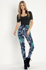Black Milk Koi Purple Leggings