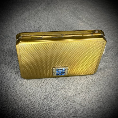 Stratton powder compact blue - stratton,