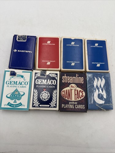 Vtg playing card lot united - 8,