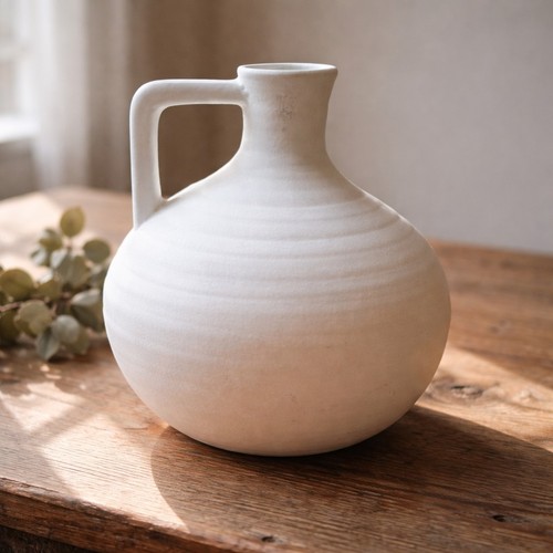White ribbed ceramic - white,